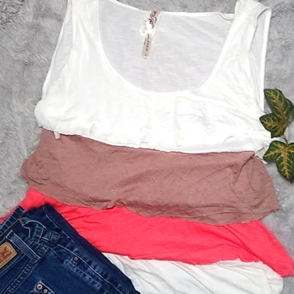Andrea Missy Tiered Ruffled Tank